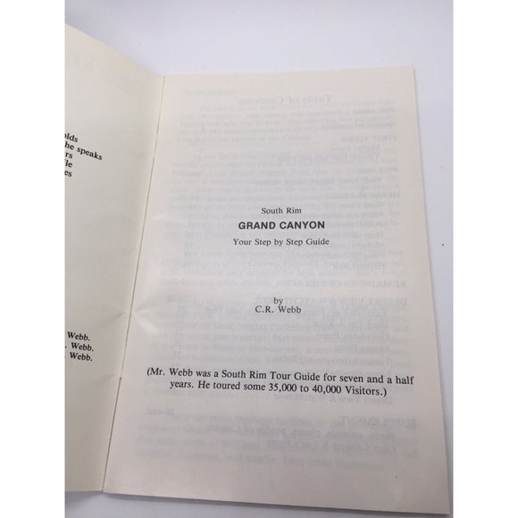 South Rim Grand Canyon Your Step by Step Guide Booklet Book Vintage 1984 3rd Rev - Picture 4 of 5